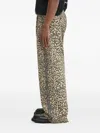 Rhude Leopard-print Wide-leg Trousers In Multi