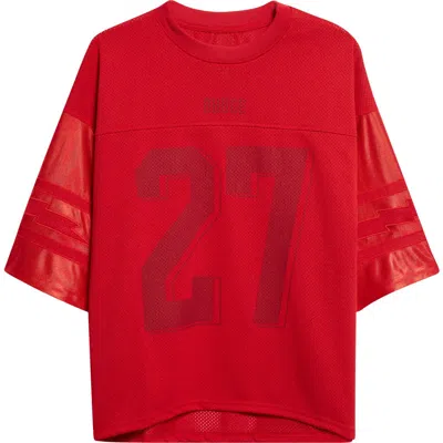 Rhude Lightening Football Jersey In Red