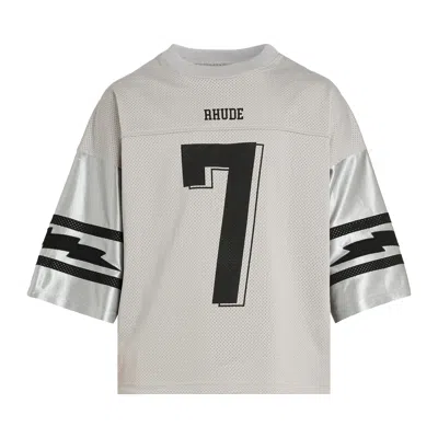 Pre-owned Rhude Lightning Jersey 'grey/silver' | Men's Size Xl