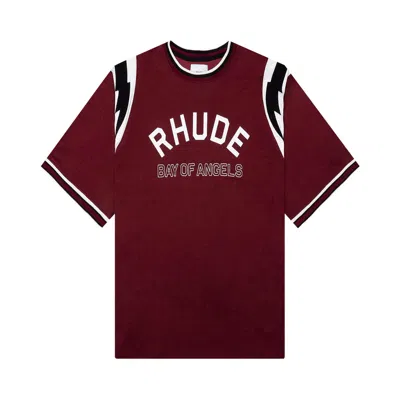 Pre-owned Rhude Lightning Jersey 'red/white' | Men's Size M