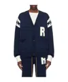 Rhude Lightning Long-sleeved Cardigan In Black