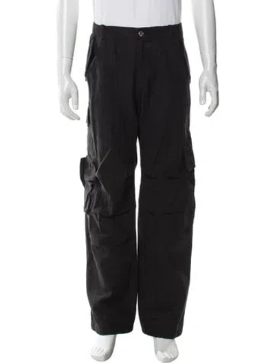 Pre-owned Rhude Linen Cargo Pants In Grey