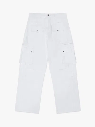 Rhude Linen Cargo Women's Pants In White