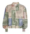 Rhude Linen-cotton Bandana Print Jacket