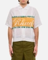 RHUDE RHUDE LINEN CUBAN COTTON SHIRT