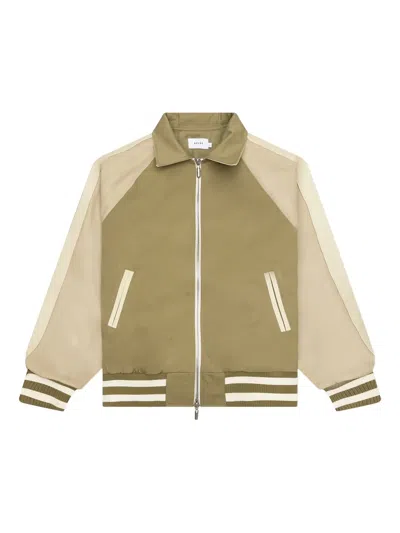 Rhude Logo-appliqué Bomber Jacket In Gray