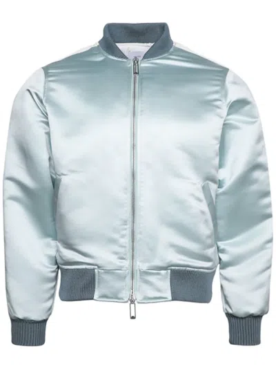 Rhude Boys 02 Satin Bomber In Green