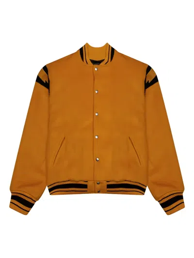 Rhude Logo-detail Bomber Jacket In Orange