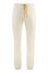 Rhude Logo Detail Cotton Track-pants In Panna