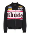 Rhude Logo Embroidered Casual Jacket In Black