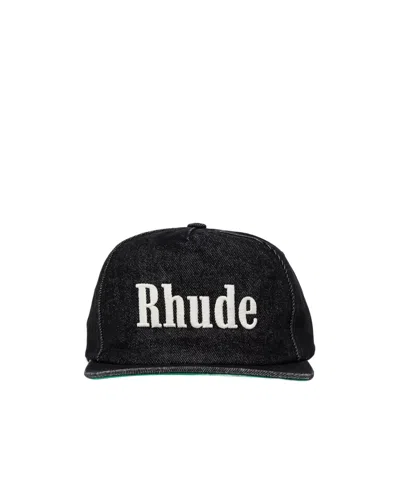 Rhude Structured 1 Cap In Black