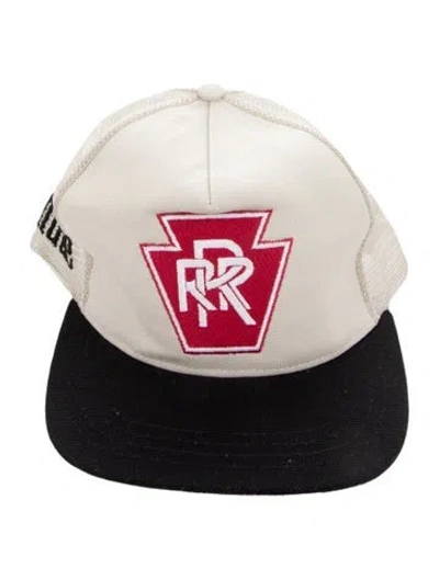 Pre-owned Rhude Logo Embroidered Snapback Hat In Neutral