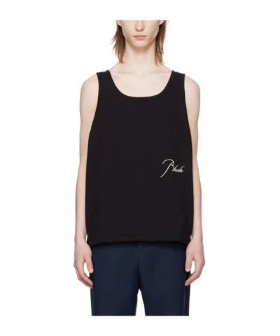 Rhude Logo Embroidered Vest In Black