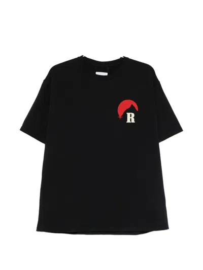 Rhude Logo Graphic T-shirt In Black