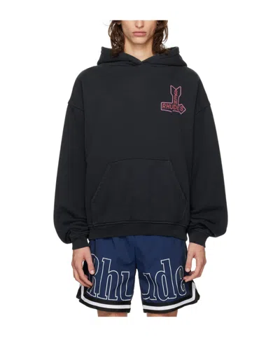 RHUDE LOGO HOODED SWEATER