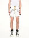 Rhude Logo Printed Drawstring Lightning Shortrs In White
