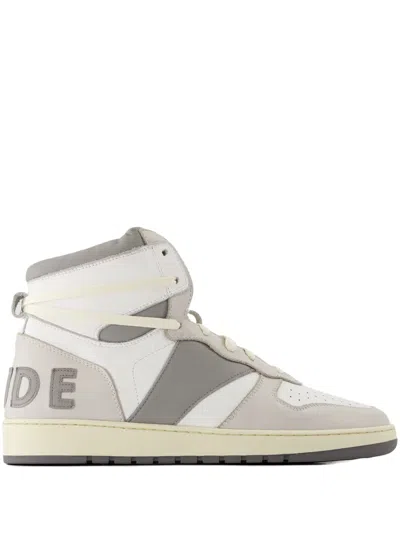 Rhude Grey Rhecess High Sneakers In Gray