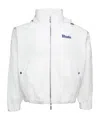 Rhude Logo-print Hooded Track Jacket In White