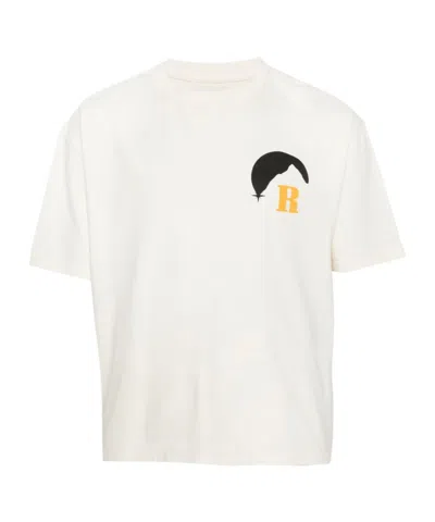 RHUDE LOGO PRINTED T-SHIRT