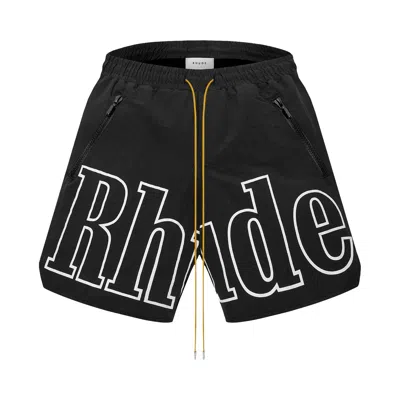 Pre-owned Rhude Logo Short 'black' | Men's Size M