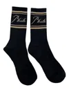 Rhude Script Logo Stretch-cotton Socks In Multi