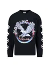 Rhude Notting Hill Eagle Vintage Black Long Sleeve T-shirt In Black
