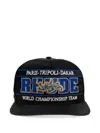 Rhude Logo-embroidered Baseball Cap In Black