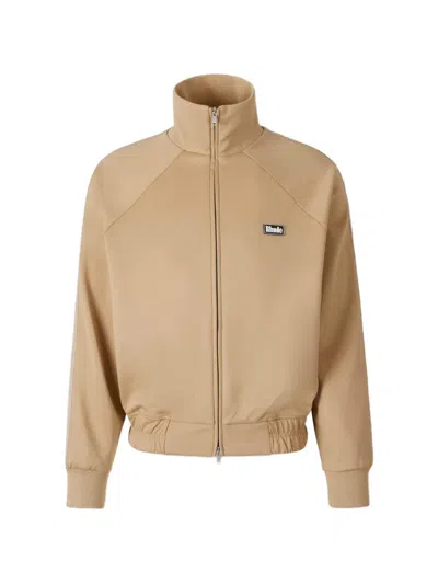 Rhude Logo-patch Side-stripe Jacket In Neutral