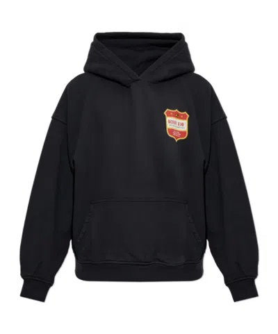 Rhude Logo-print Hoodie In Black