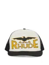 Rhude Logo-print Mesh-panel Cap In Black