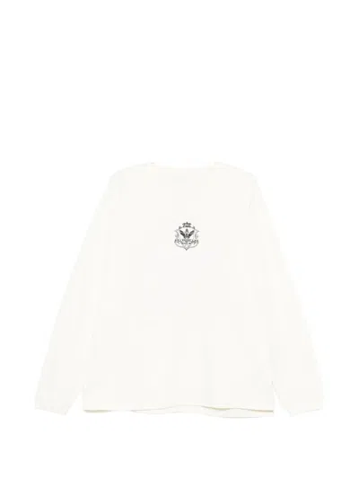 Rhude Grand Cru Crest Long Sleeve T Shirt In White