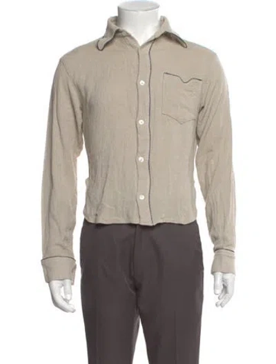 Pre-owned Rhude Long Sleeve Shirt In Neutral
