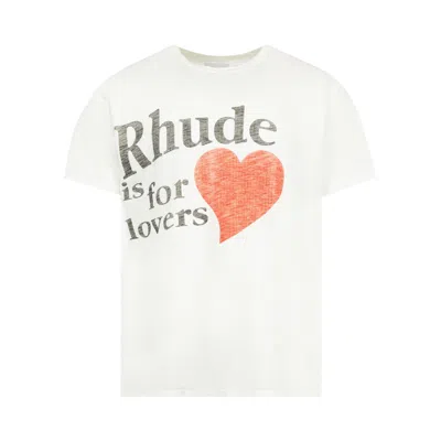 Pre-owned Rhude Lovers Slub Tee 'white' | Men's Size L