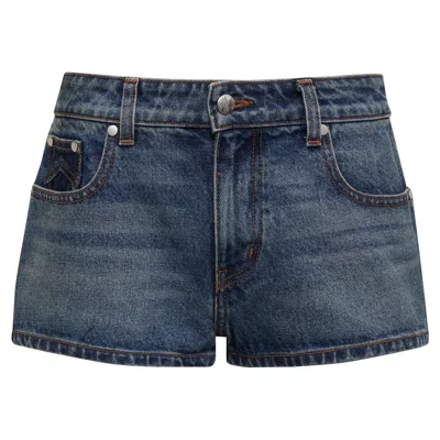 Pre-owned Rhude Low-waist Denim Short 'dark Indigo' | Multi-color | Women's Size 29