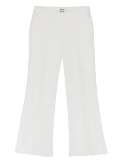 Rhude Low-waist Trousers In White