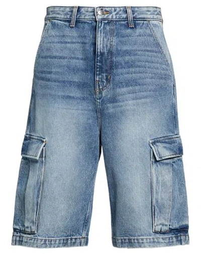 Rhude Man Denim Shorts Blue Size S Cotton