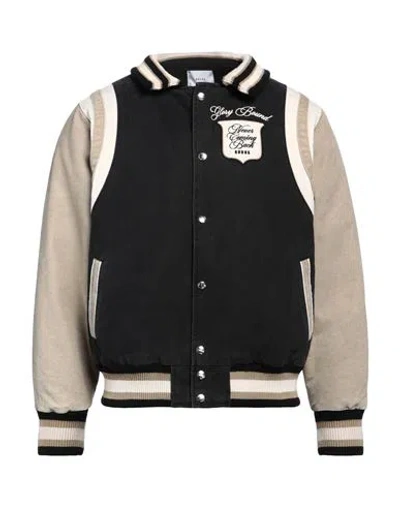 RHUDE RHUDE MAN JACKET BLACK SIZE L POLYESTER, ELASTANE