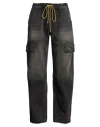 Rhude Man Jeans Black Size S Cotton In Black