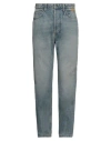 Rhude Man Jeans Blue Size 32 Cotton In Blue