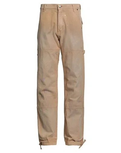 Rhude Man Pants Camel Size M Cotton In Brown