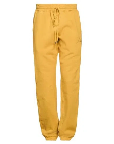 Rhude Man Pants Mustard Size L Cotton In Yellow