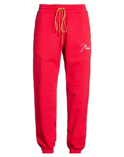 Rhude Man Pants Red Size L Cotton