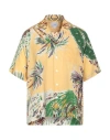 Rhude Man Shirt Apricot Size L Silk In Multi