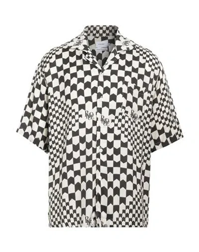 Rhude Man Shirt Black Size L Cotton, Polyester, Nylon, Elastane
