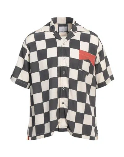 Rhude Man Shirt Cream Size M Silk
