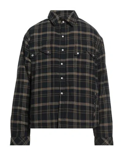 Rhude Man Shirt Deep Teal Size Xxl Cotton In Multi