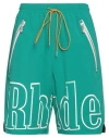 Rhude Man Shorts & Bermuda Shorts Green Size Xl Nylon In Green