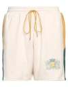 Rhude Man Shorts & Bermuda Shorts Ivory Size Xl Cotton, Polyester In White