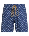 Rhude Man Shorts & Bermuda Shorts Navy Size M Cotton In Blue