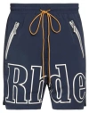 Rhude Man Shorts & Bermuda Shorts Navy Size S Nylon